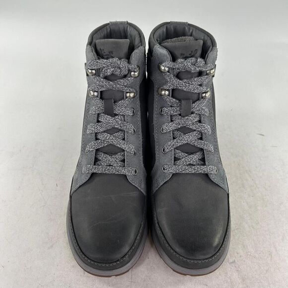 Chaco Castlerock Ladie Hiking Ankle Boot US 6.5 Gray Lace Up Waterproof Booties - Picture 3 of 10